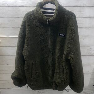 Olive Green Sherpa‎ Jacket